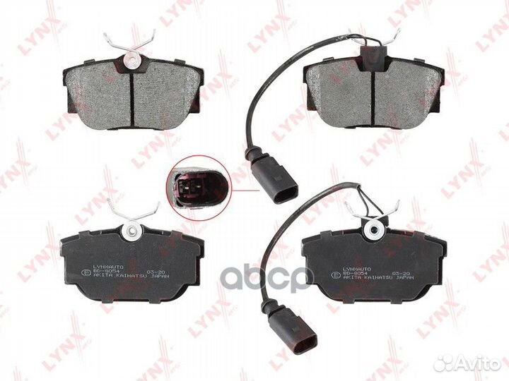 Колодки тормозные дисковые зад BD8054 lynxauto