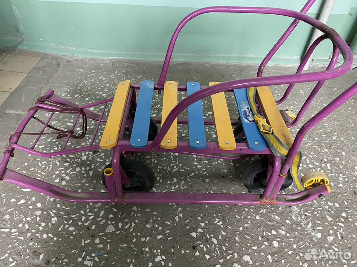 Детские санки с колесами