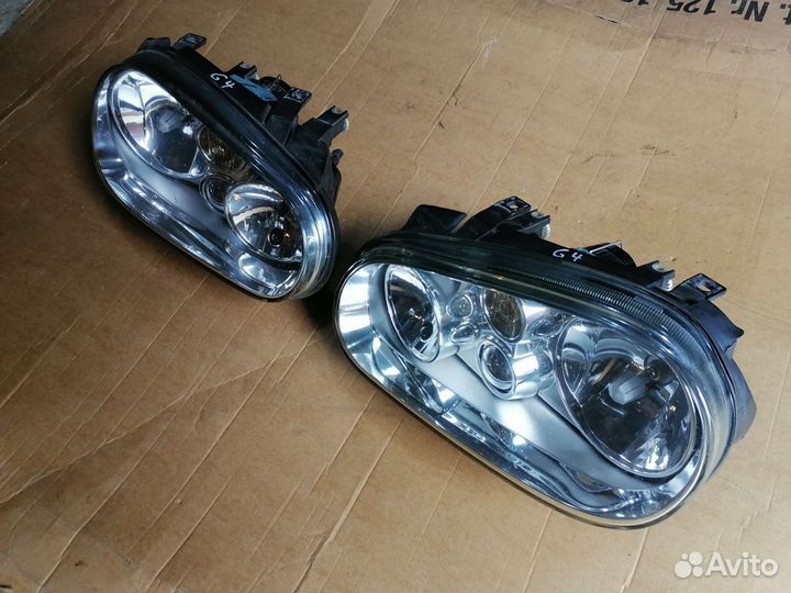 Фары передние VW Golf 4, VAG 1J1941016B (Valeo)