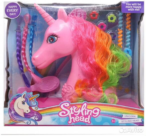 Голова для создания причесок Единорог