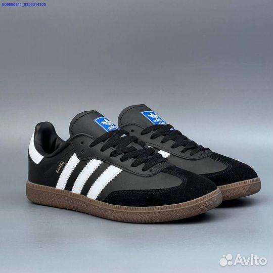 Кроссовки Adidas Samba Black (Арт.84752)