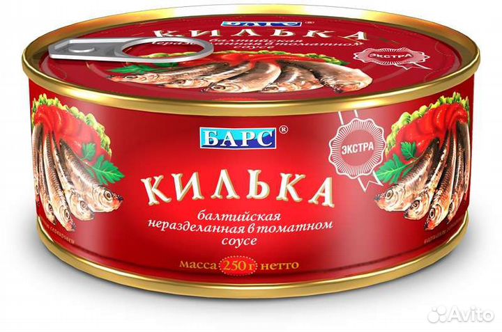 Килька барс в томате