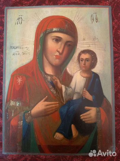 Икона тихвинская прес. богородица