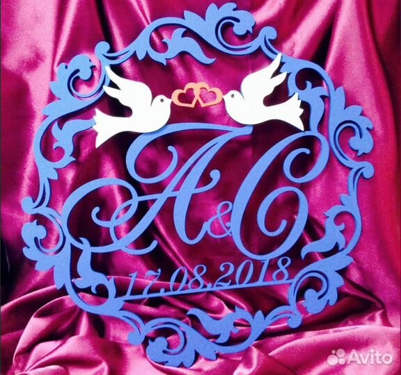 Монограмма на свадьбу