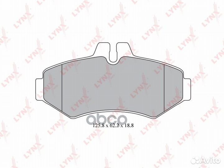 Колодки тормозные дисковые зад LCV SX-1325;