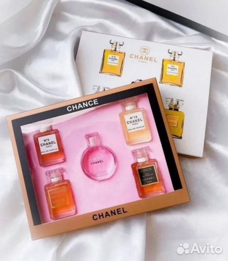 Женский подарочный набор духов Chanel Chance 5 в 1