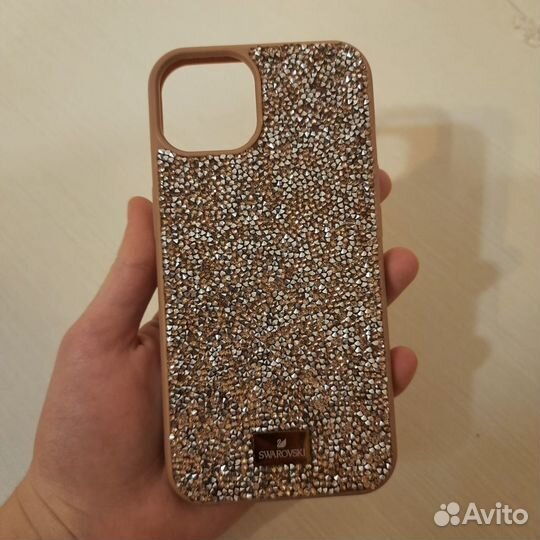 Чехол на iPhone13 со стразами Сваровски
