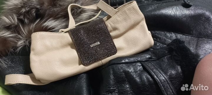 Клатч натуральная кожа