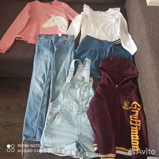 Брендовые вещи пакетом для девочки 122-128