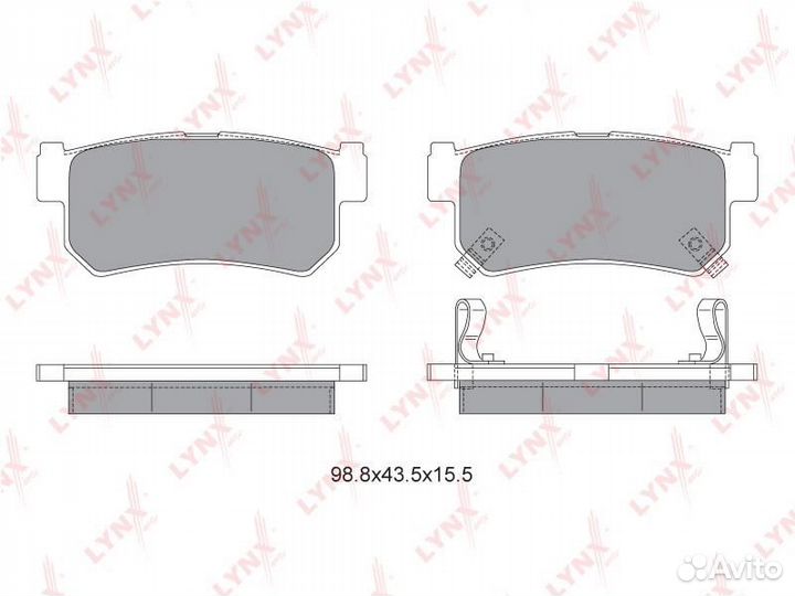 Колодки тормозные дисковые зад