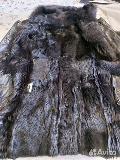 Дубленка натуральная женская 42 44 с капюшоном