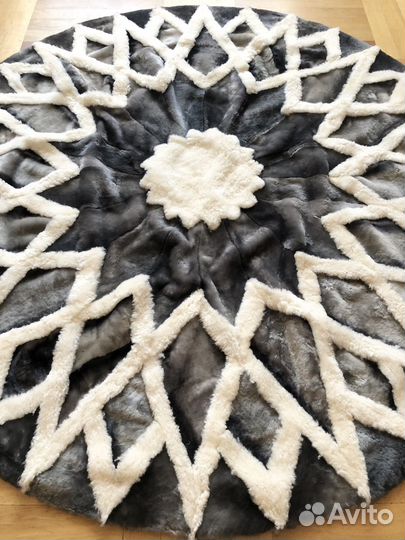 Ковры, пледы из овчины (мутон) шкуры
