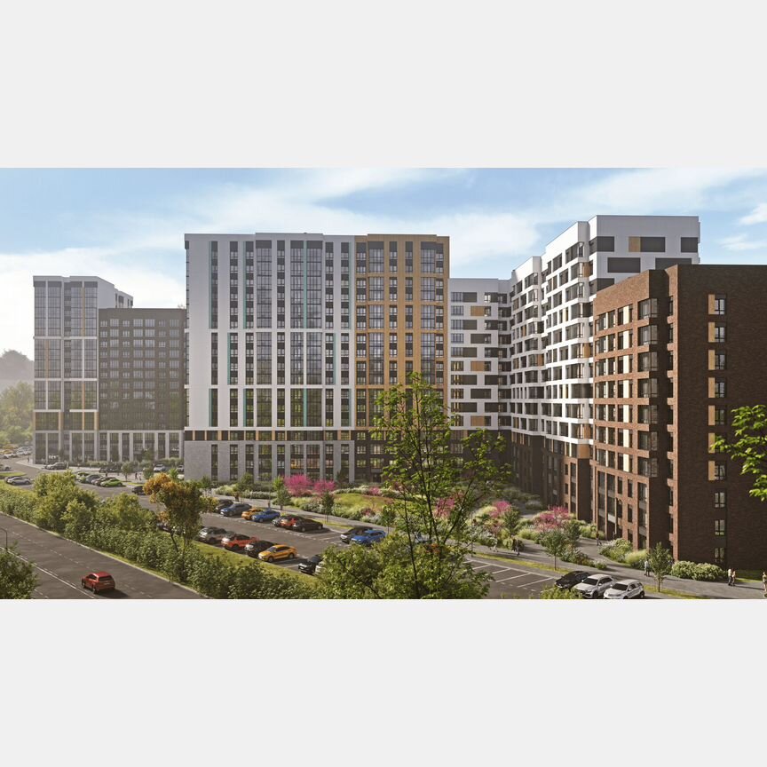 2-к. квартира, 60,3 м², 16/17 эт.