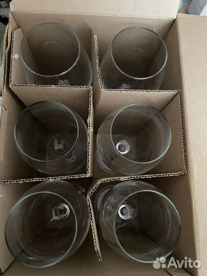 Бокалы для вина. В наборе 6 штук