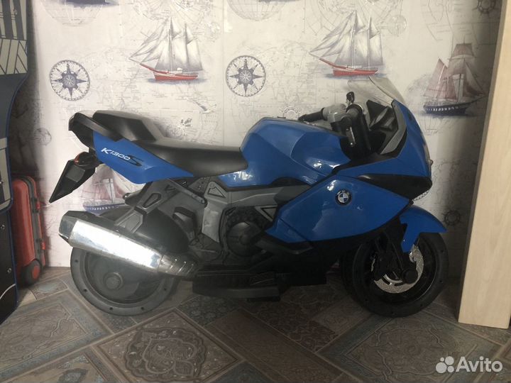 Детский электромобиль мотоцикл бу