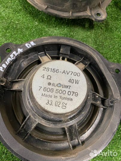 Штатные колонки Nissan primera p12