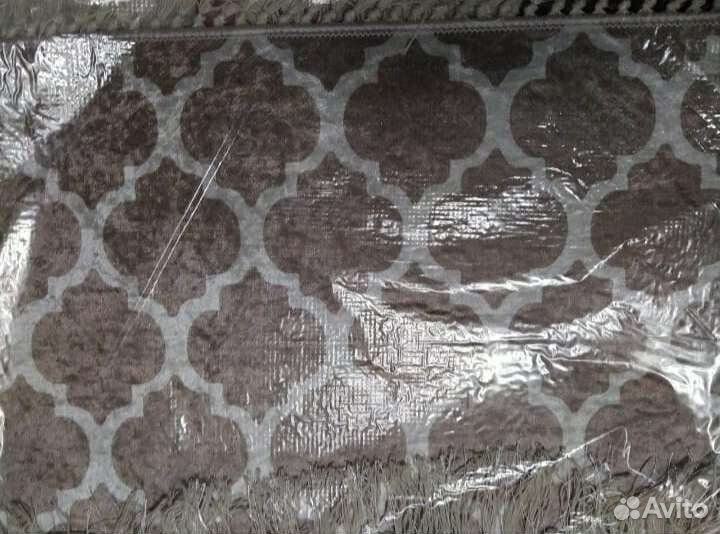 Безворсовые современные шелковые коврики,прорезине