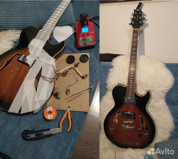 Ремонт электрогитар, отстройка, покраска