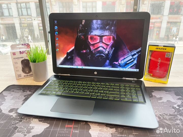 Игровой ноутбук HP на i5 + GeForce GTX