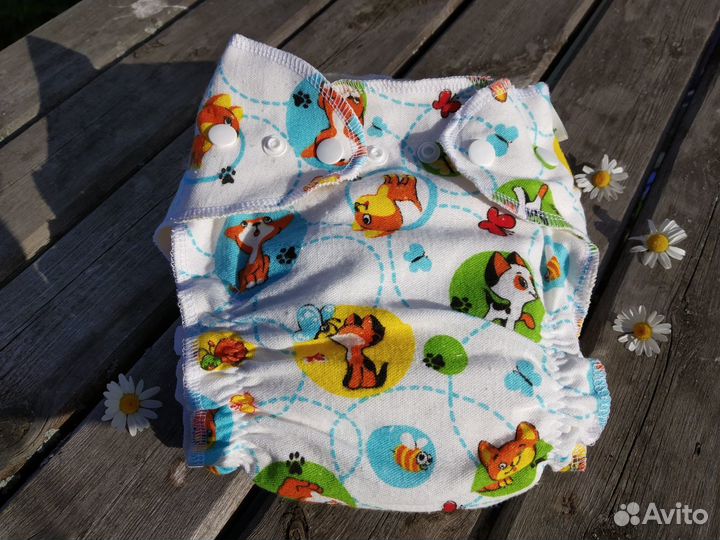 Многоразовые подгузники хлопковые