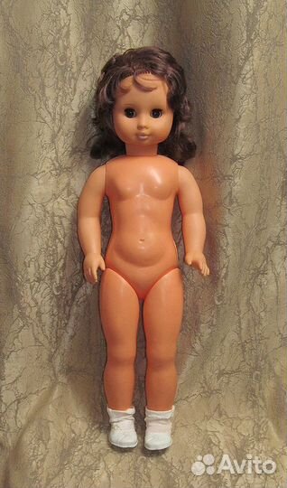 Редкая кукла ГДР, около 60 см, родная одежда, обув