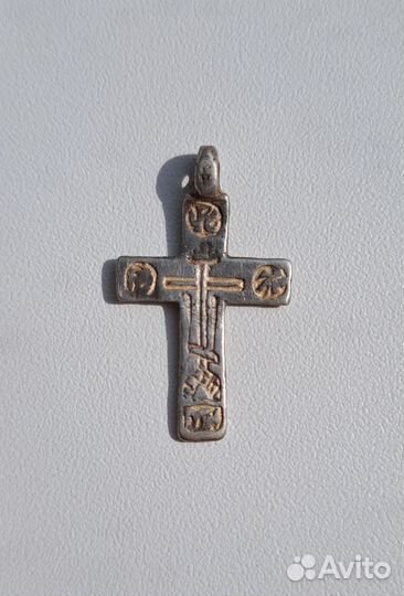 Нательный крестик серебро