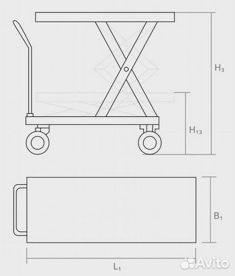 Подъемный Стол oxlift 150 кг