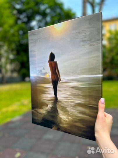 Печать на холсте, портрет по фото