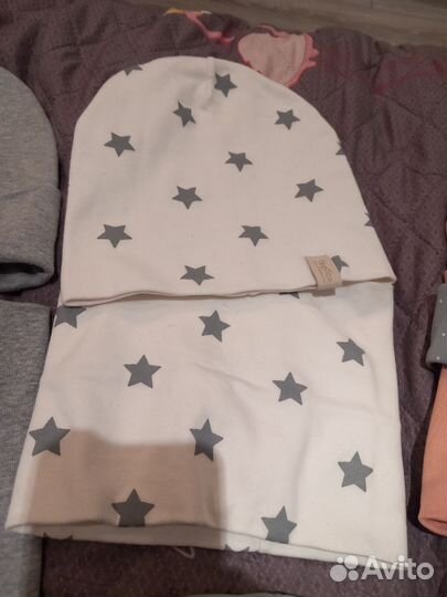 Шапки+ снуды пакетом 48-52