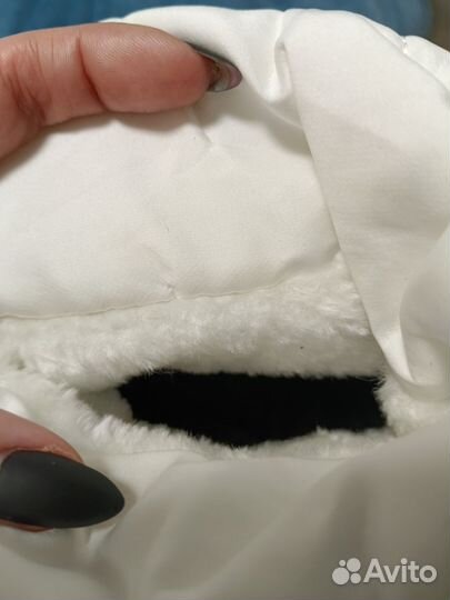 Белые сапоги дутики