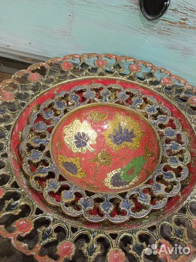 Тарелки фруктовницы латунь