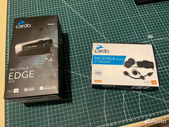 Микрофон cardo edge и площадки-крепление