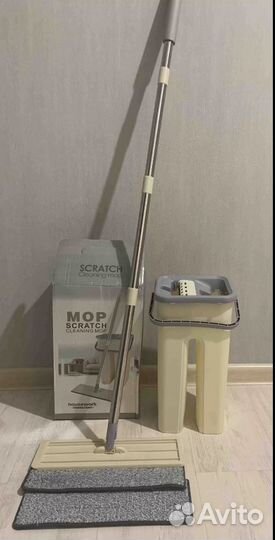 Швабра с отжимом и ведром