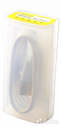 USB Кабель Type-C, 2A, Белый (Пластиковый бокс), 1