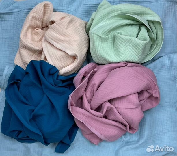 Детский муслиновый плед новый