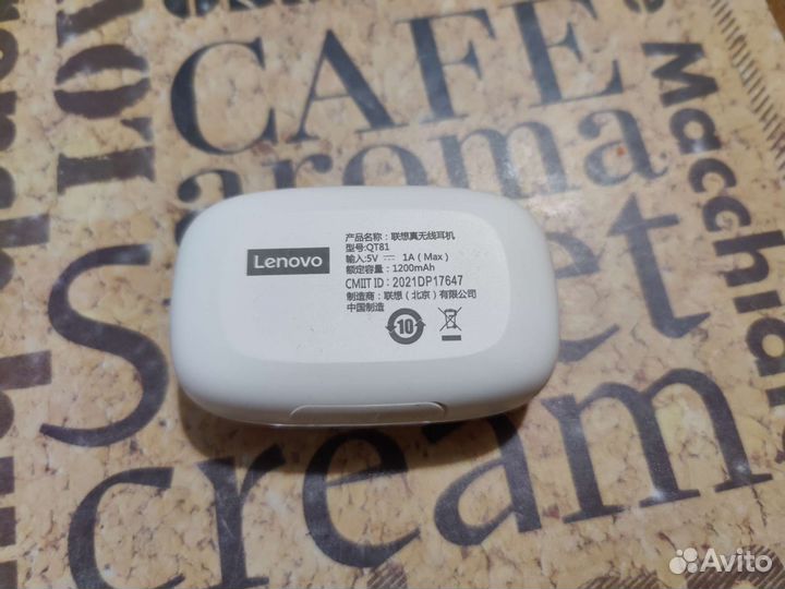 Беспроводные bluetooth наушники Lenovo QT81 новые
