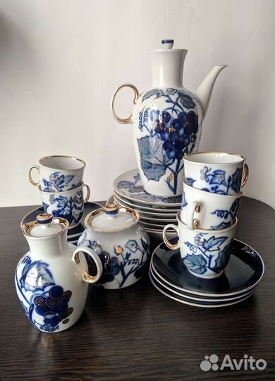 Сервиз кофейный Виноград, лфз