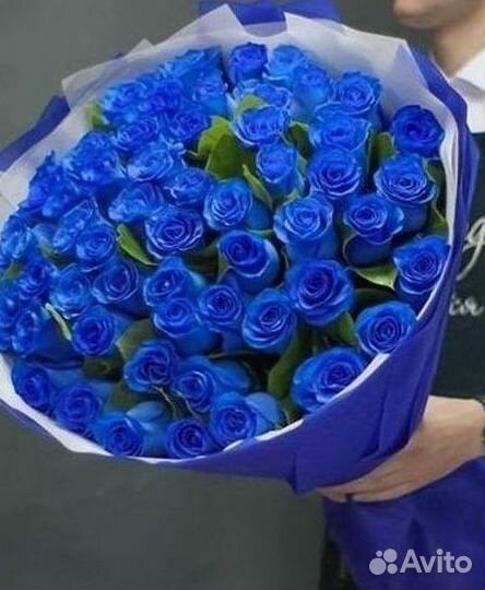 Синие розы Букеты доставка цветов