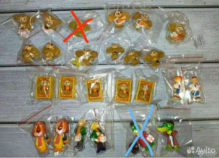 Чебурашка игрушки из шоколадных яиц