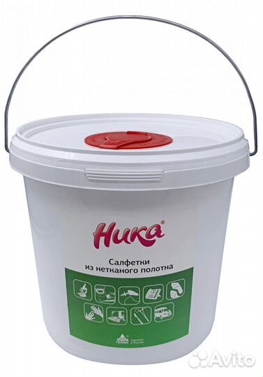 Ника Салфетки сухие для уборки 160 шт ведро