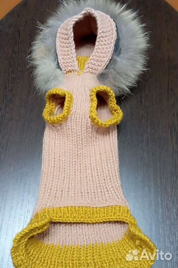 Жилетка для собак вязанная