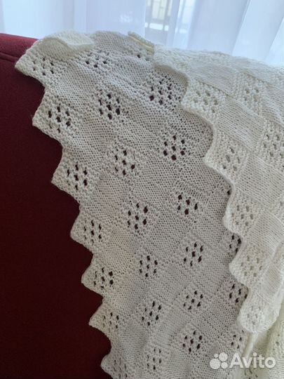 Плед детский вязаный