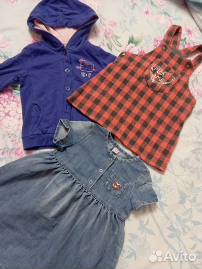 Сумка вещей на девочку размер 92