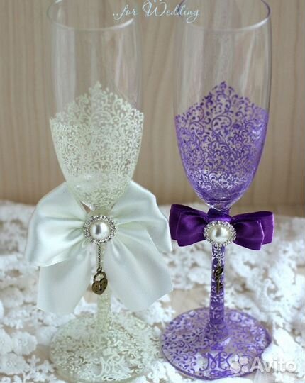 Свадебные бокалы фужеры подарок