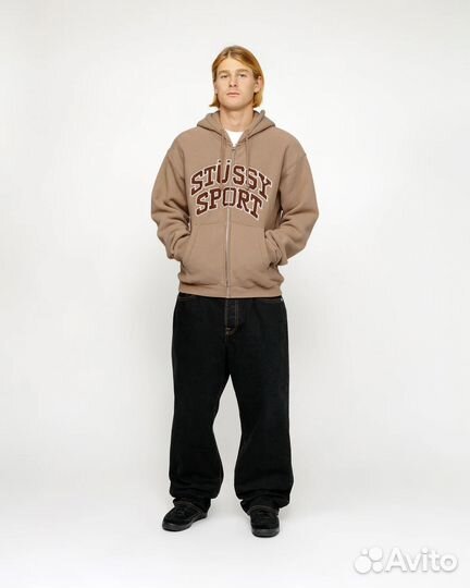 Зип худи stussy