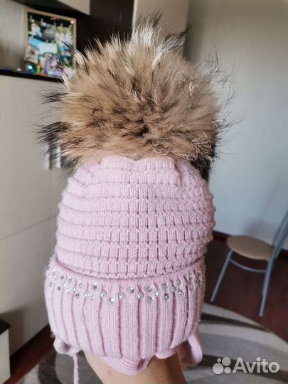 Комплект шапка и шарф для девочки