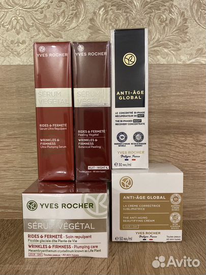 Крем и сыворотка anti age global Ив роше