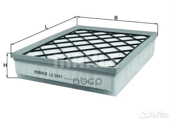 Фильтр воздушный LX2641 Mahle/Knecht