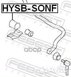 Втулка стабилизатора hyundai sonata EF пер.24мм