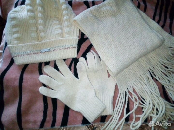 Комплект шарф,берет, перчатки